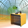 2KW Yellow Portable Rectangle Air Heater Electric Garage Workshop Air Heater Freestanding Patio Heaters Living and Home 