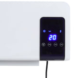 Wall Mounted White Electric Heater with Remote Control Space Heaters Living and Home 