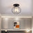 Metal Lantern Shape 1-Light Pendant Light Living and Home Black 