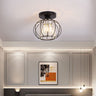 Metal Lantern Shape 1-Light Pendant Light Living and Home Black 