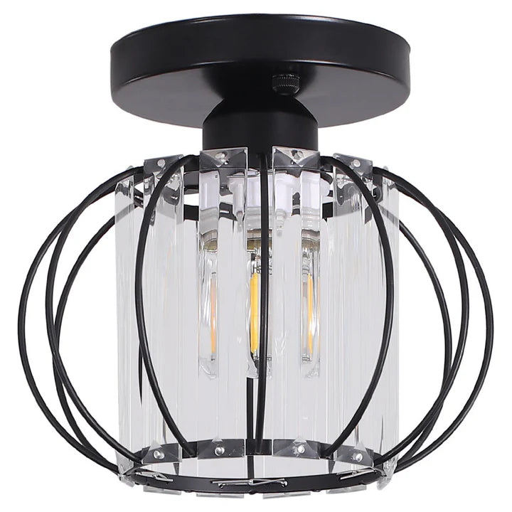 Metal Lantern Shape 1-Light Pendant Light Living and Home 