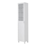 190cm H White 2-Door Tall Bathroom Cabinet Bathroom Cabinets Living and Home 