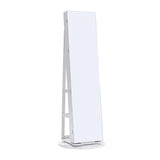 White Rotating Jewelry Organizer Cabinet with Mirror Living and Home 