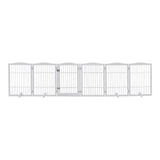 Freestanding Wooden Pet Playpen 4-Panel Pet Playpens Living and Home 