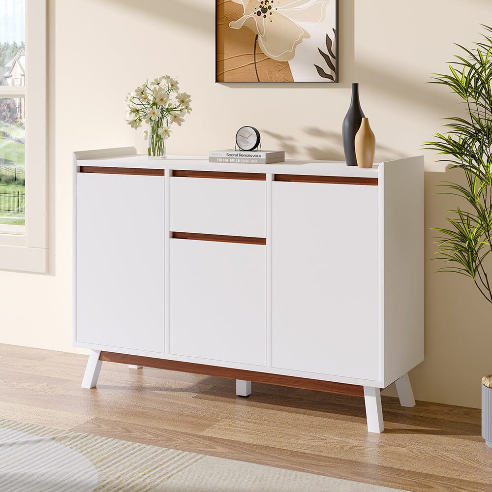 White Storage Sideboard with Drawer Living and Home 