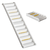 Folding Portable Dog Pet Stairs Ramp White Living and Home 