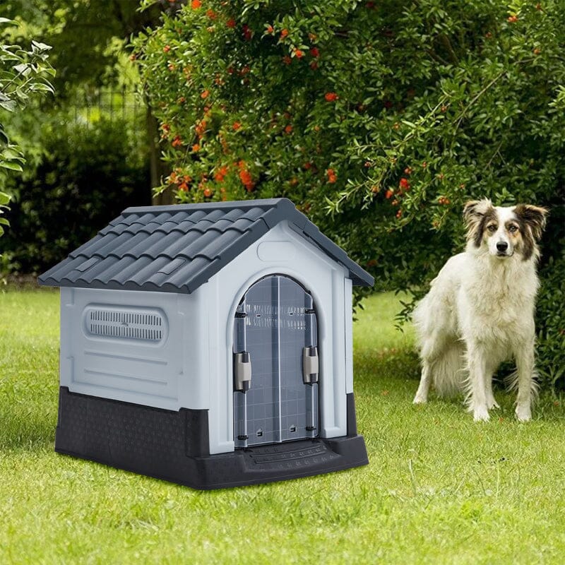 Small/Medium Weatherproof Comfortable Dog House Kennel with Skylight a ...