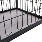 98cm W Wooden Wire Dog Crate with Tray for Small to Medium-Sized Dogs Dog Houses Living and Home 