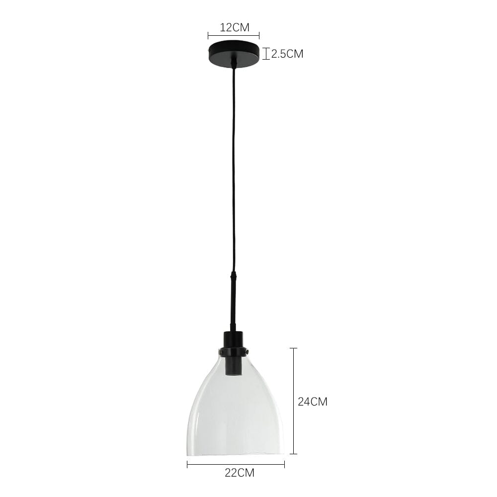 Modern Style Glass Single Light Pendant Light Pendant Lights Living and Home 