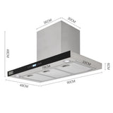 T Shaped Cooker Hood Kitchen Appliances Living and Home 