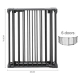 Black Foldable 5/6 Panels Metal Pet Playpen Pet Playpens Living and Home 