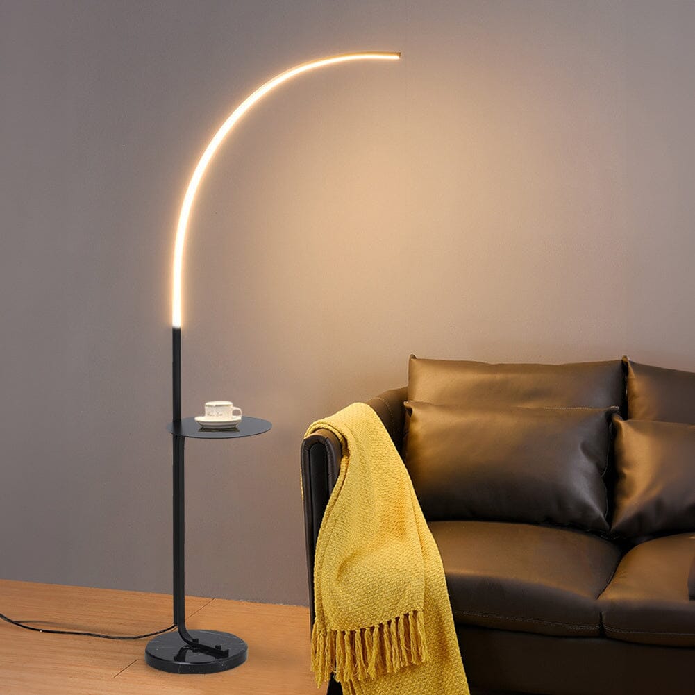 Modern Minimalist LED Arc Floor Lamp Living and Home 