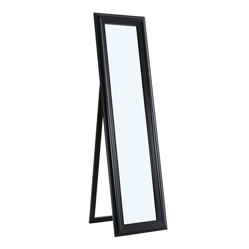 150cm H Full Length Mirror Classic Wood Beveled Floor Mirror Full Length Mirrors Living and Home 