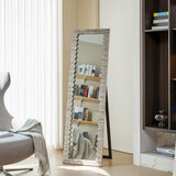 170cm H Modern Grey Full-Length Floor Mirror Full Length Mirrors Living and Home 