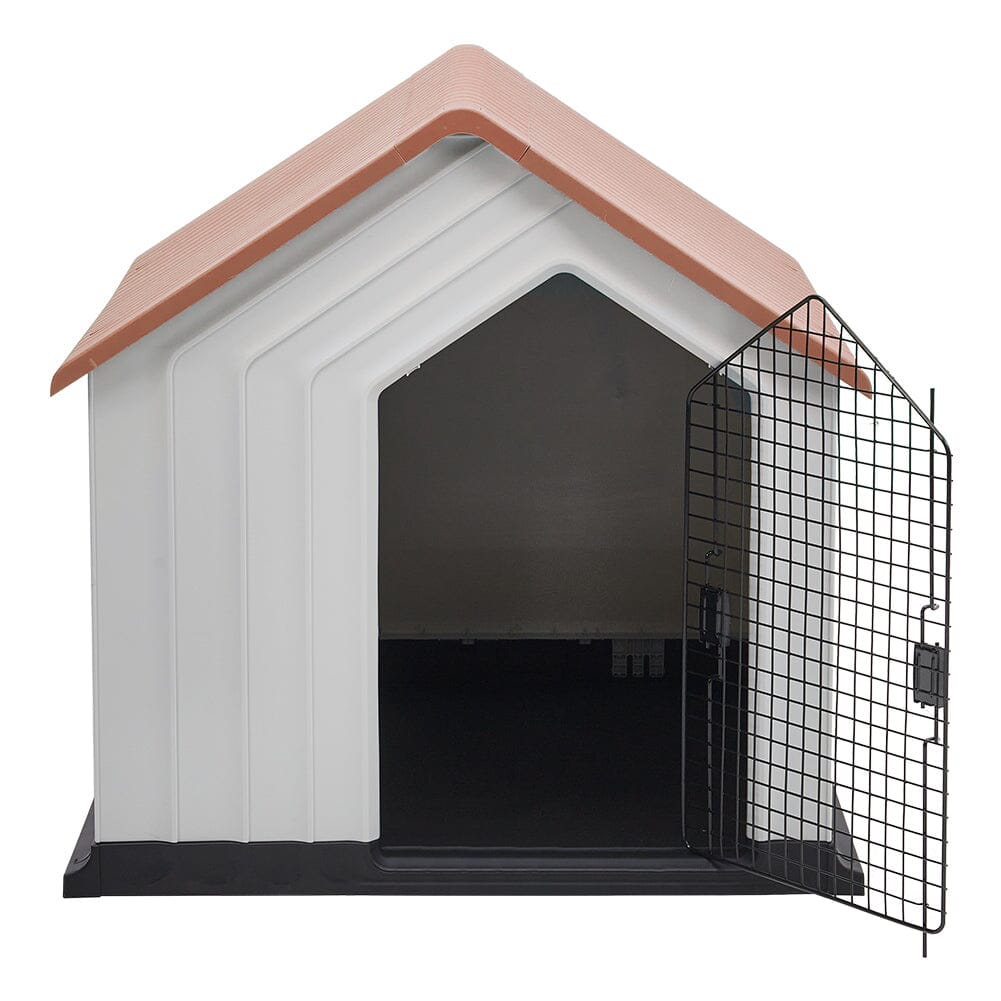 Waterproof Plastic Dog House Pet Kennel with Door Dog Houses Living and Home 