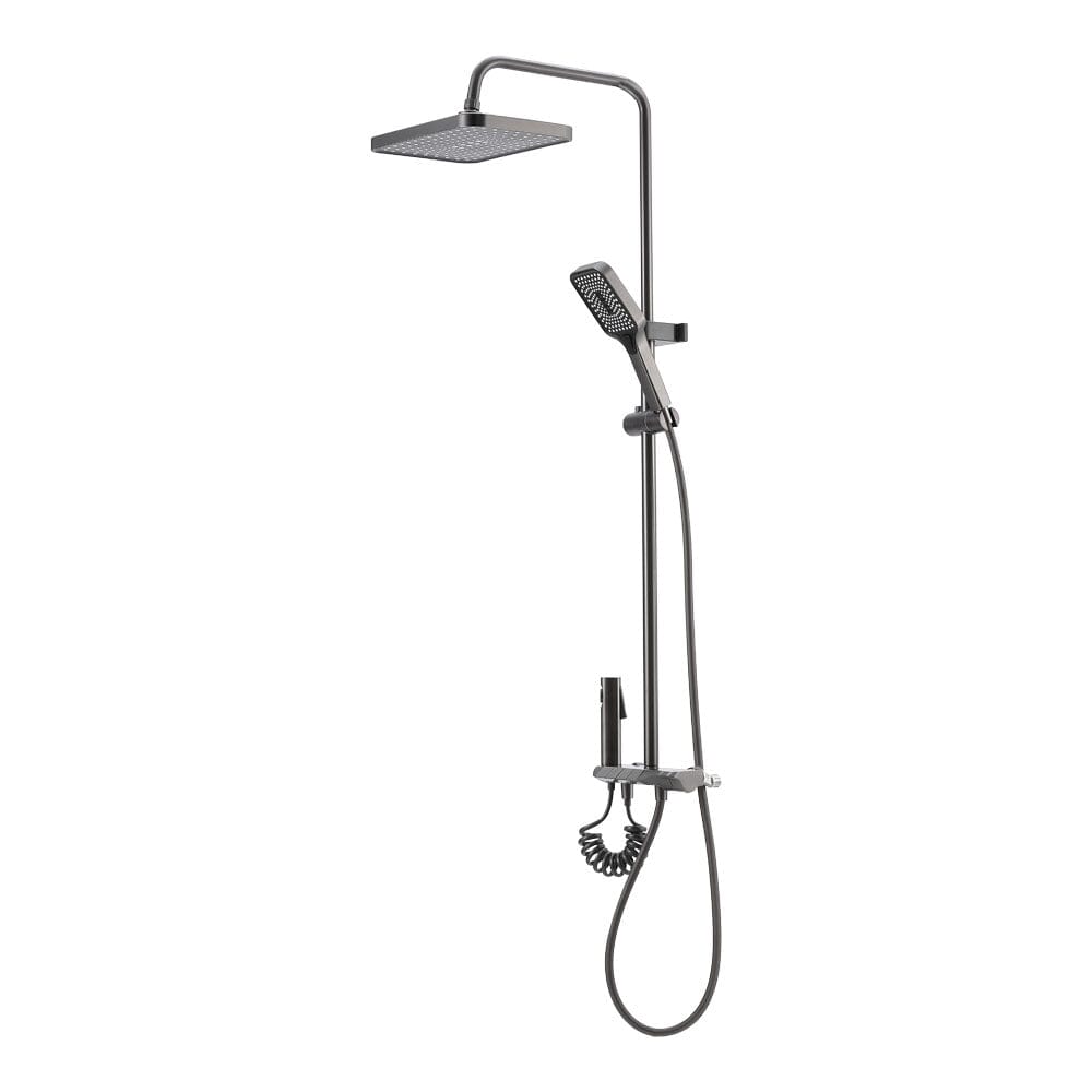 3ft H Thermostatic Shower Set with High-Pressure Spray Gun Shower Systems Living and Home 