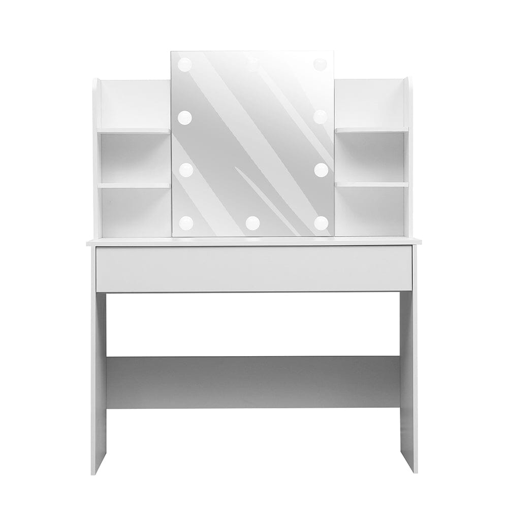 139.5cm H Modern Hollywood Vanity Desk with Lighted Mirror Dressing Tables Living and Home 