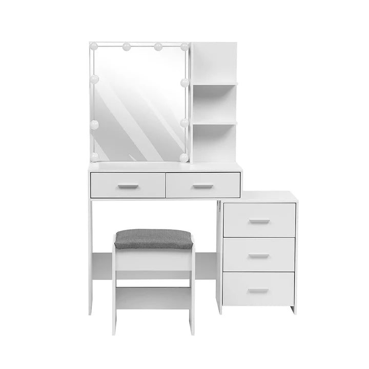 Hollywood Dressing Table Set with Large Lighted Mirror Living and Home 