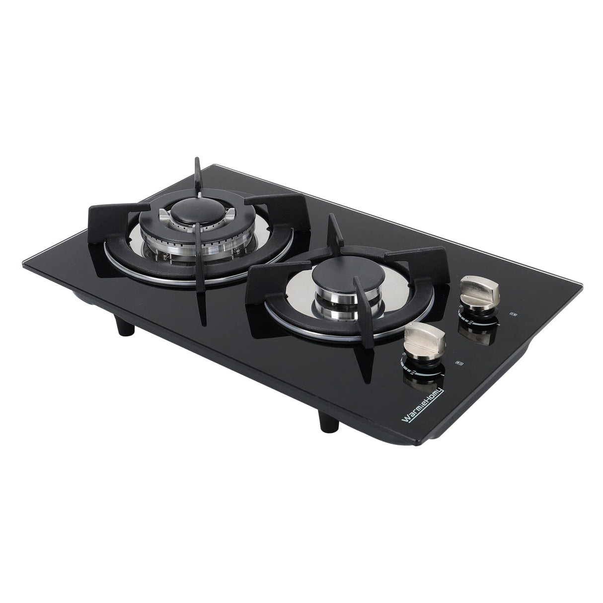 Black Tempered Glass 2/4-Burner Gas Cooktop Gas Cooktops Living and Home 