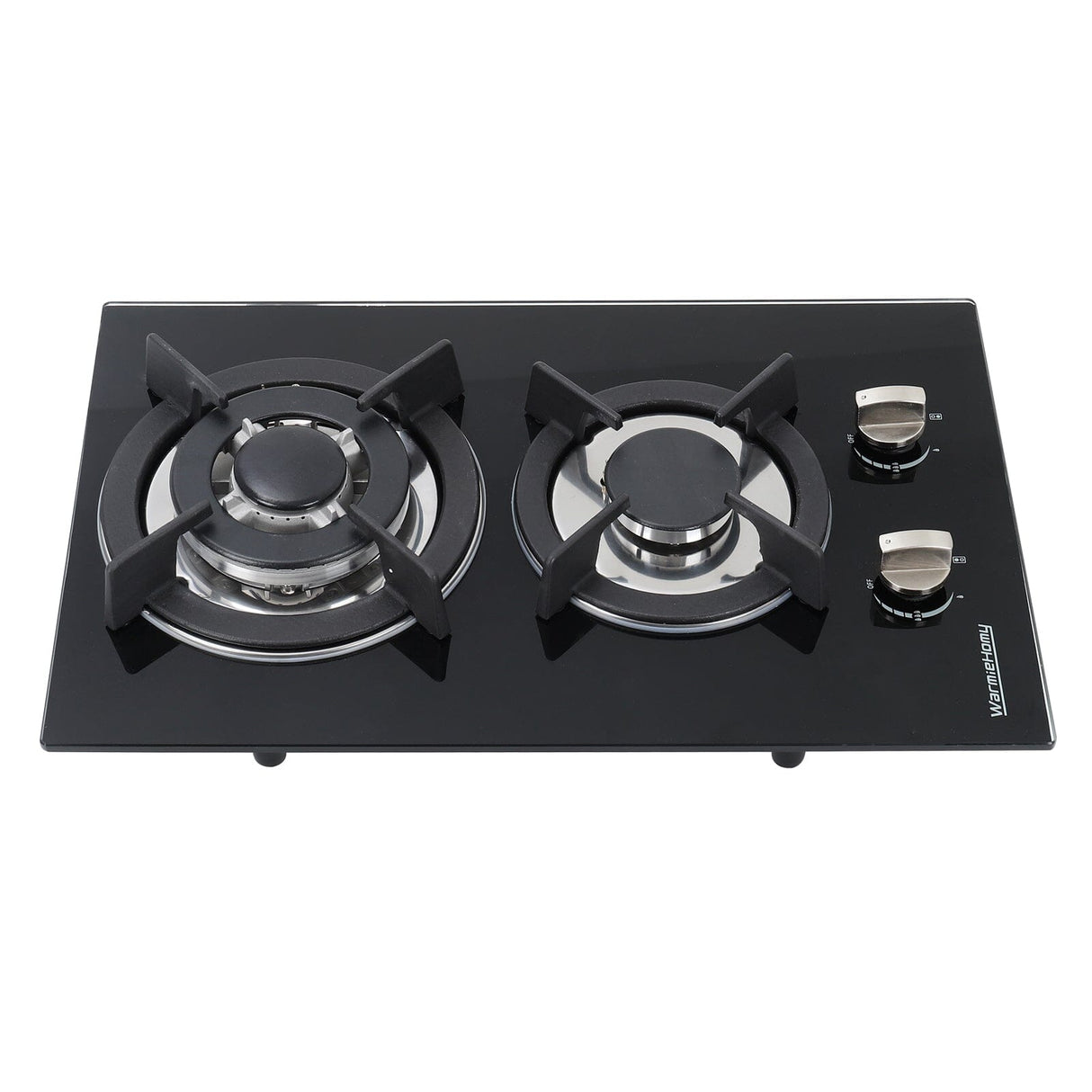 Black Tempered Glass 2/4-Burner Gas Cooktop Gas Cooktops Living and Home 