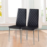 PVC High Back Modern Dining Chairs Set of 2 Living and Home 