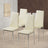 PVC High Back Modern Dining Chairs Set of 2 Living and Home 