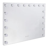 70cm W Rectangle Hollywood Vanity Mirror with 18 Dimmable LED Bulbs LED Make Up Mirrors Living and Home 