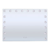 70cm W Rectangle Hollywood Vanity Mirror with 18 Dimmable LED Bulbs LED Make Up Mirrors Living and Home 