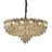 Lightsin Elegant Crystal-Accented Champagne Gold Pendant Light Lightsin UK M In Stock 