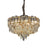 Lightsin Elegant Crystal-Accented Champagne Gold Pendant Light Lightsin UK S In Stock 