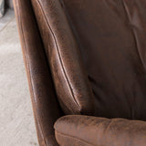 75cm Wide Faux Leather Armchair Double Layer Padded Occasional Chair Other Occasional Chairs Living and Home 