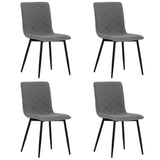 83cm Height Set of 4 Linen Upholstered Comfy Dining Chairs Dining Chairs Living and Home 