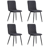 83cm Height Set of 4 Linen Upholstered Comfy Dining Chairs Dining Chairs Living and Home 