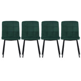 44cm Wide Retro Velvet Accent Desk Chair Dining Desk Chairs Dining Chairs Living and Home 