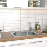 60cm W Stainless Steel Kitchen Sink Single Bowl Catering Kitchen Sinks Living and Home 