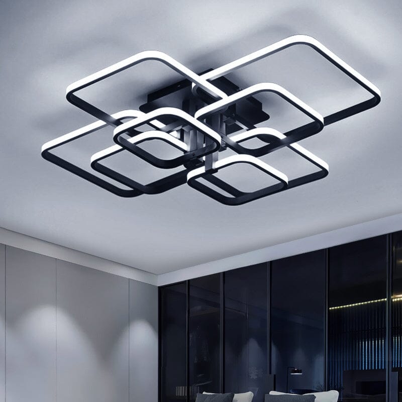 Contemporary LED Energy-efficient Semi Flush Ceiling Light Living and Home 