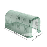 Green Outdoor Walk-in Tunnel Greenhouse with Steel Frame Greenhouses Living and Home 