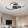 Modern 5 Rings LED Ceiling Light 115W White Light Ceiling Lights Living and Home 6 Rings 