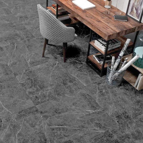 24Pcs Square Self Adhesive Stone Effect Floor Tiles Living and Home 