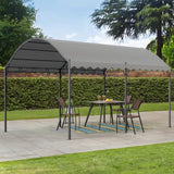 300cm Wide Outdoor Metal Arched Pergola with Shade Canopies & Gazebos Living and Home 