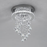 Modern Crystal Ceiling Light with Droplets Cool White Living and Home 