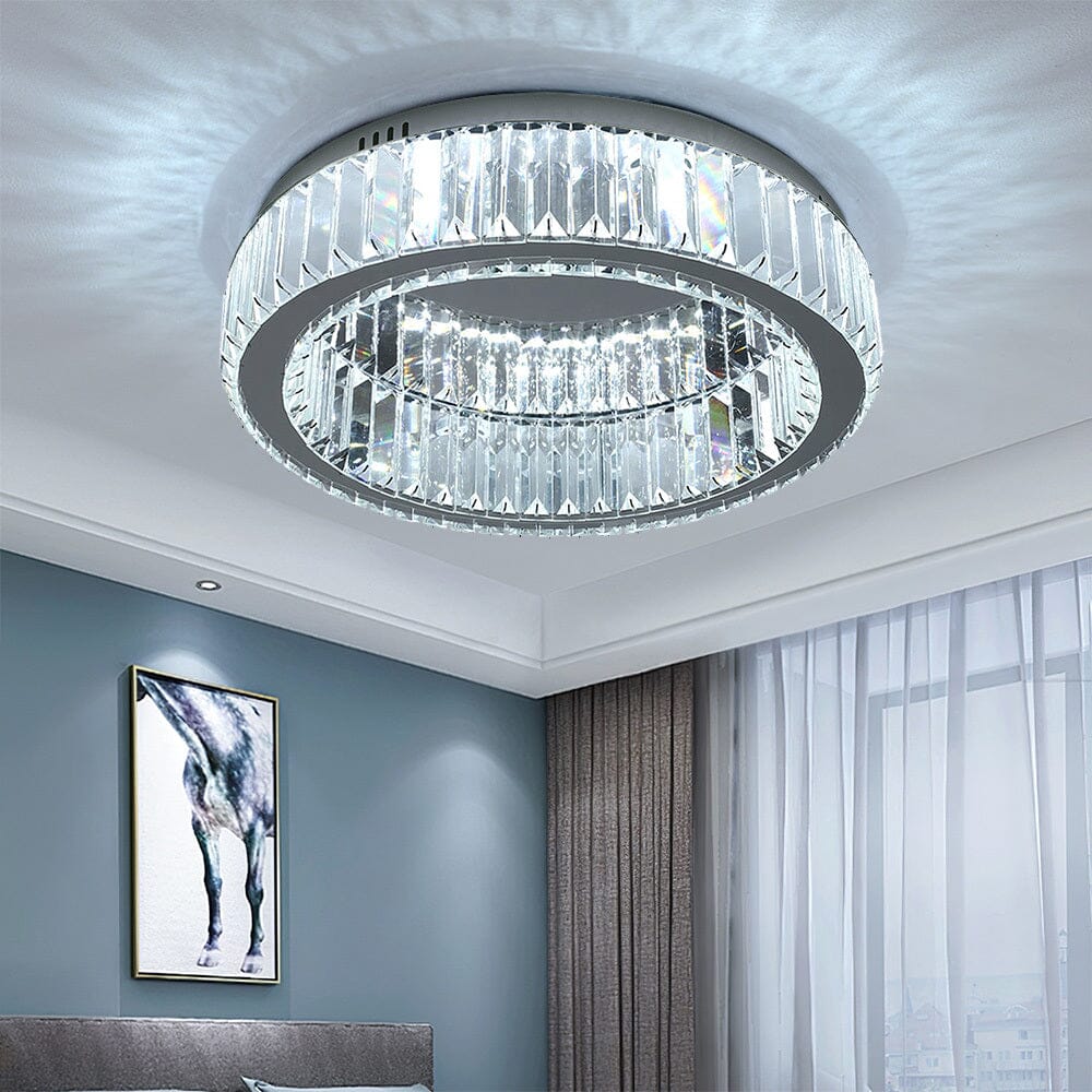 50cm Dia Modern Round Crystal Ceiling Light Living and Home 