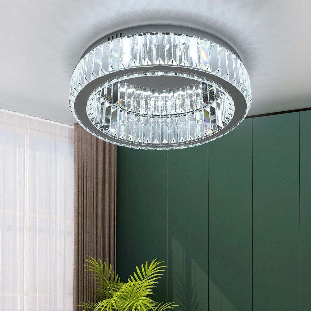 50cm Dia Modern Round Crystal Ceiling Light Living and Home 