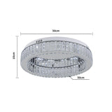 50cm Dia Modern Round Crystal Ceiling Light Living and Home 