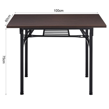 Folding Computer Desk Laptop PC Study Working Table Living and Home 100cm(W) x 60cm(D) x 75cm(H) 