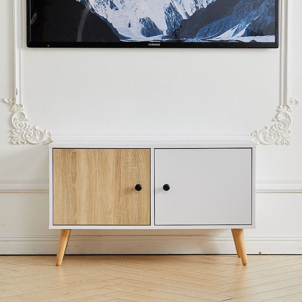 Luxe 2-Door TV Cabinet with Round Handles Living and Home 