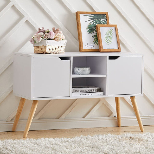 Premium 2-Door TV Cabinet with Central Shelf Living and Home 