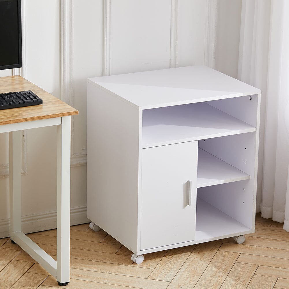 Premium Large Printer Stand with Doors Living and Home 