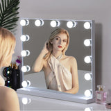 52cm WFashion Vanity Hollywood Mirror with LED Light & Touch Dimmable Bulb LED Make Up Mirrors Living and Home 