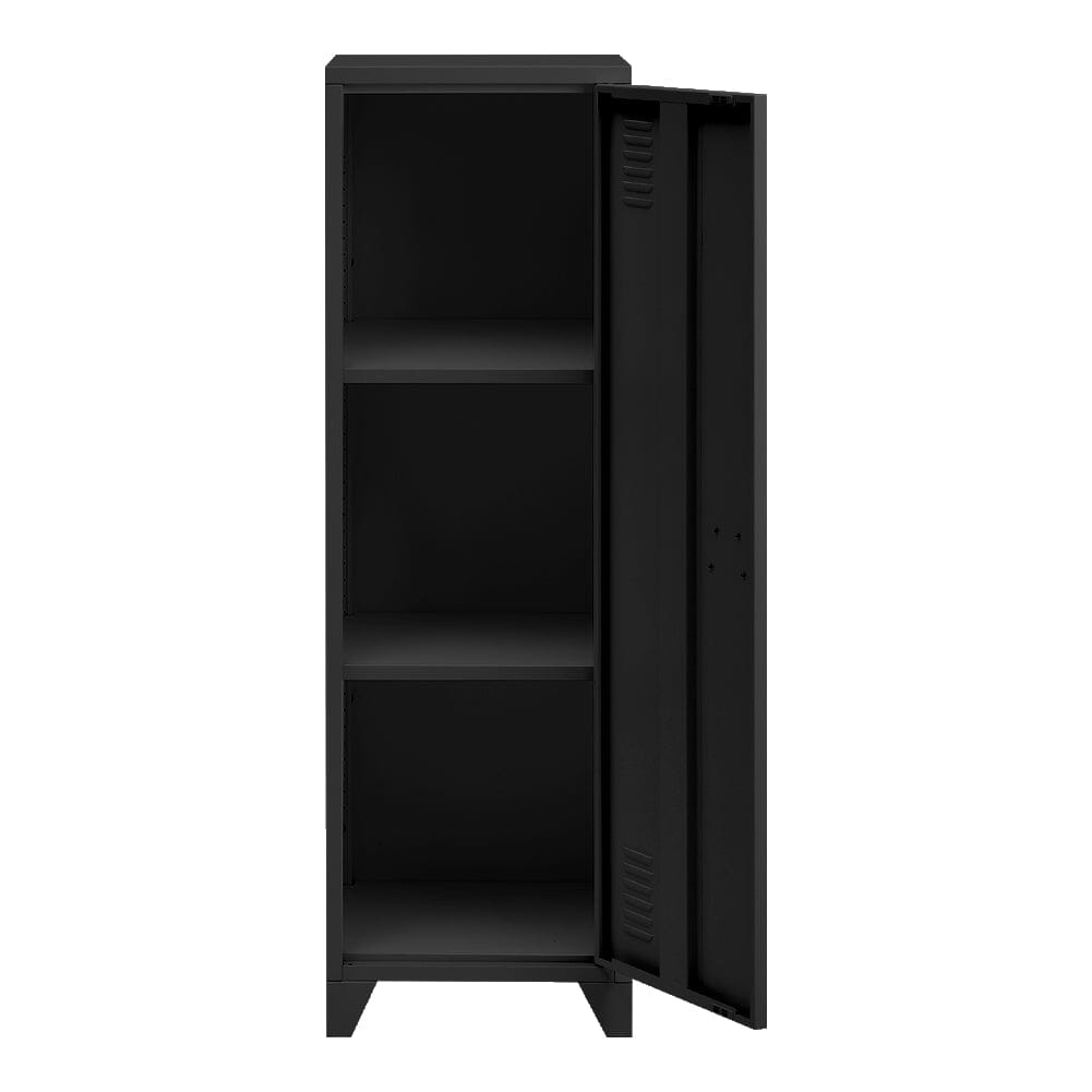 128cm H Black Metal Tall Storage Filing Cabinet for Office Cabinets Living and Home 